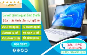 Cài win 10 quận bình thạnh